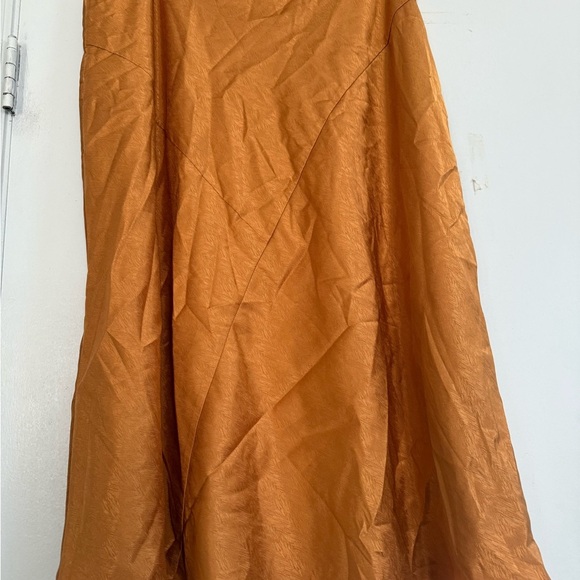 Nanette Dark Mustard Midi Skirt - Picture 3 of 3